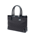 Gucci Zip Shopping Tote Black GG Canvas — view 2