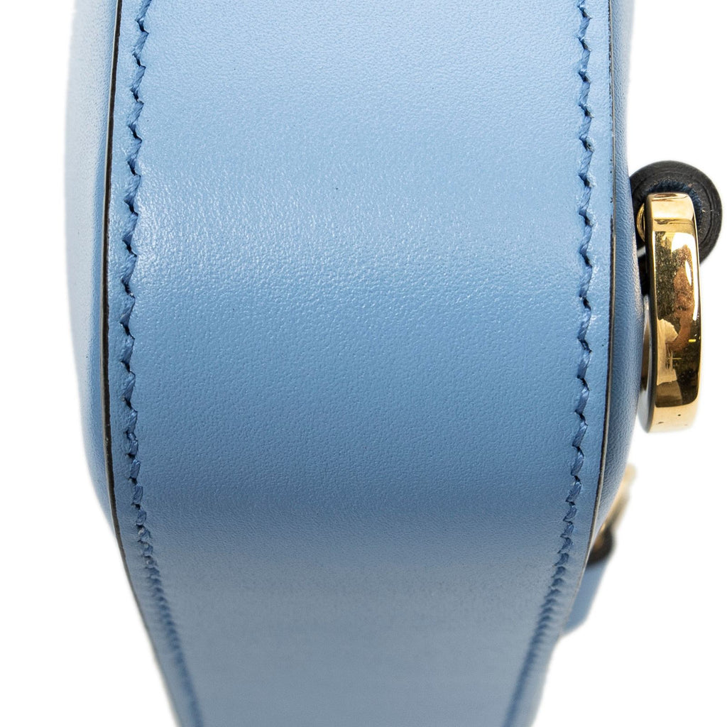 Gucci Bamboo Top Handle Mini Bag Light Blue Smooth Calfskin — view 8