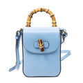 Gucci Bamboo Top Handle Mini Bag Light Blue Smooth Calfskin
