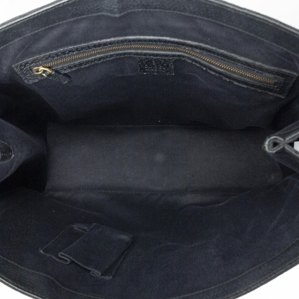 Gucci Nail Head Tote Black GG Canvas — view 9