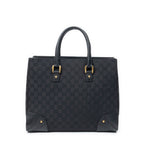 Gucci Nail Head Tote Black GG Canvas — view 5