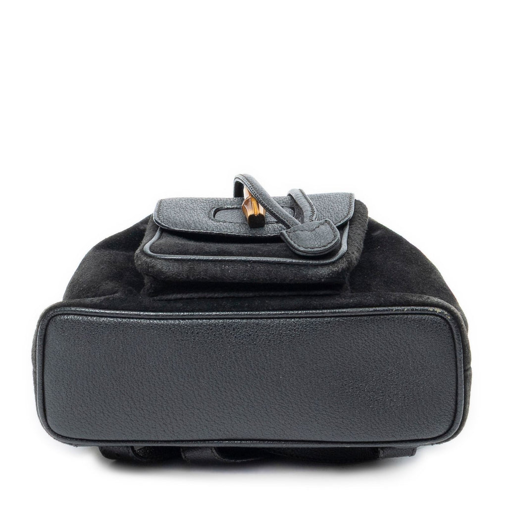 Gucci Minibumbu Backpack Black Suede Leather — view 6