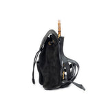 Gucci Minibumbu Backpack Black Suede Leather — view 3
