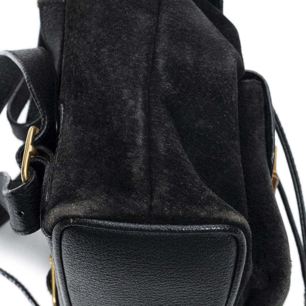 Gucci Minibumbu Backpack Black Suede Leather — view 8