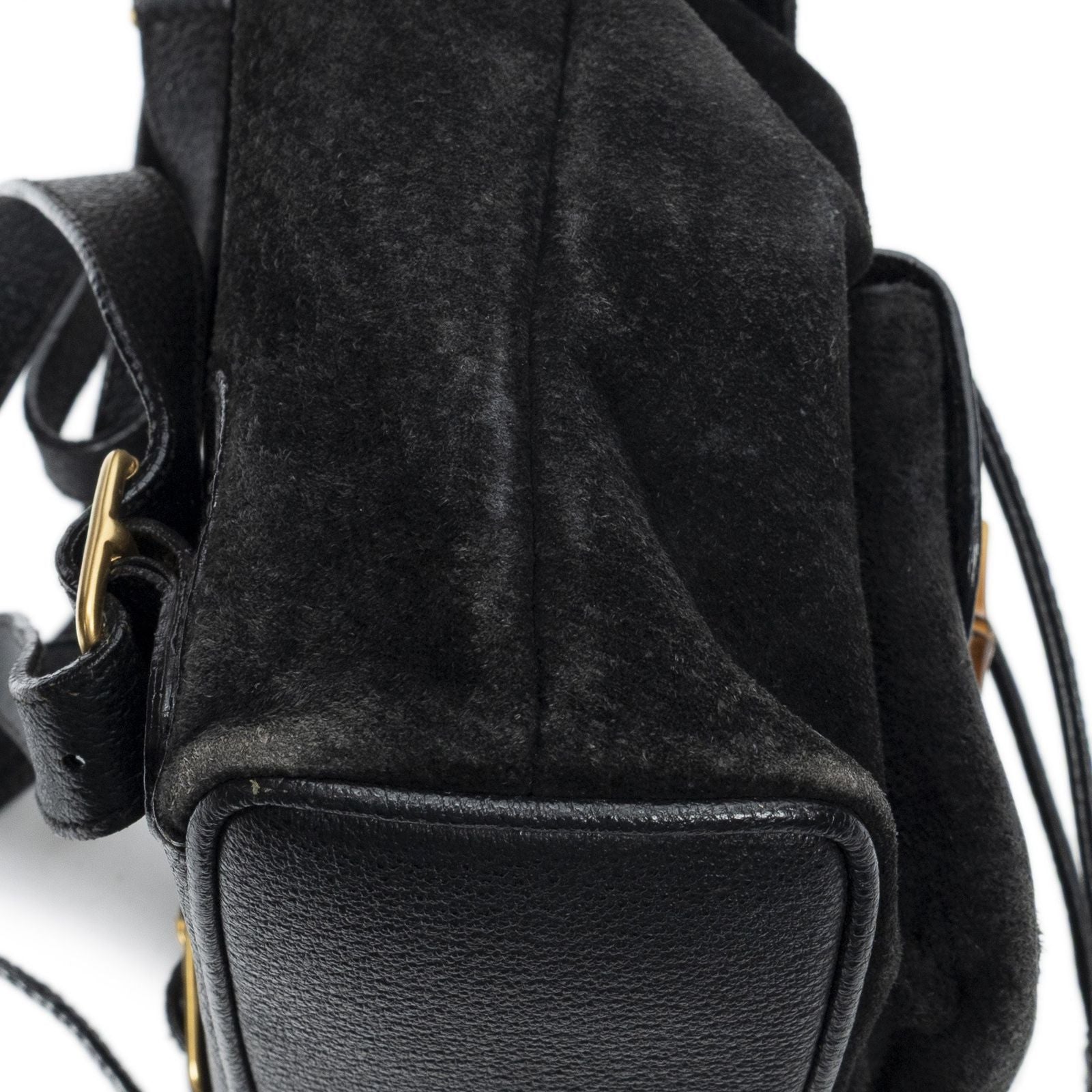 Gucci Minibumbu Backpack Black Suede Leather — view 8
