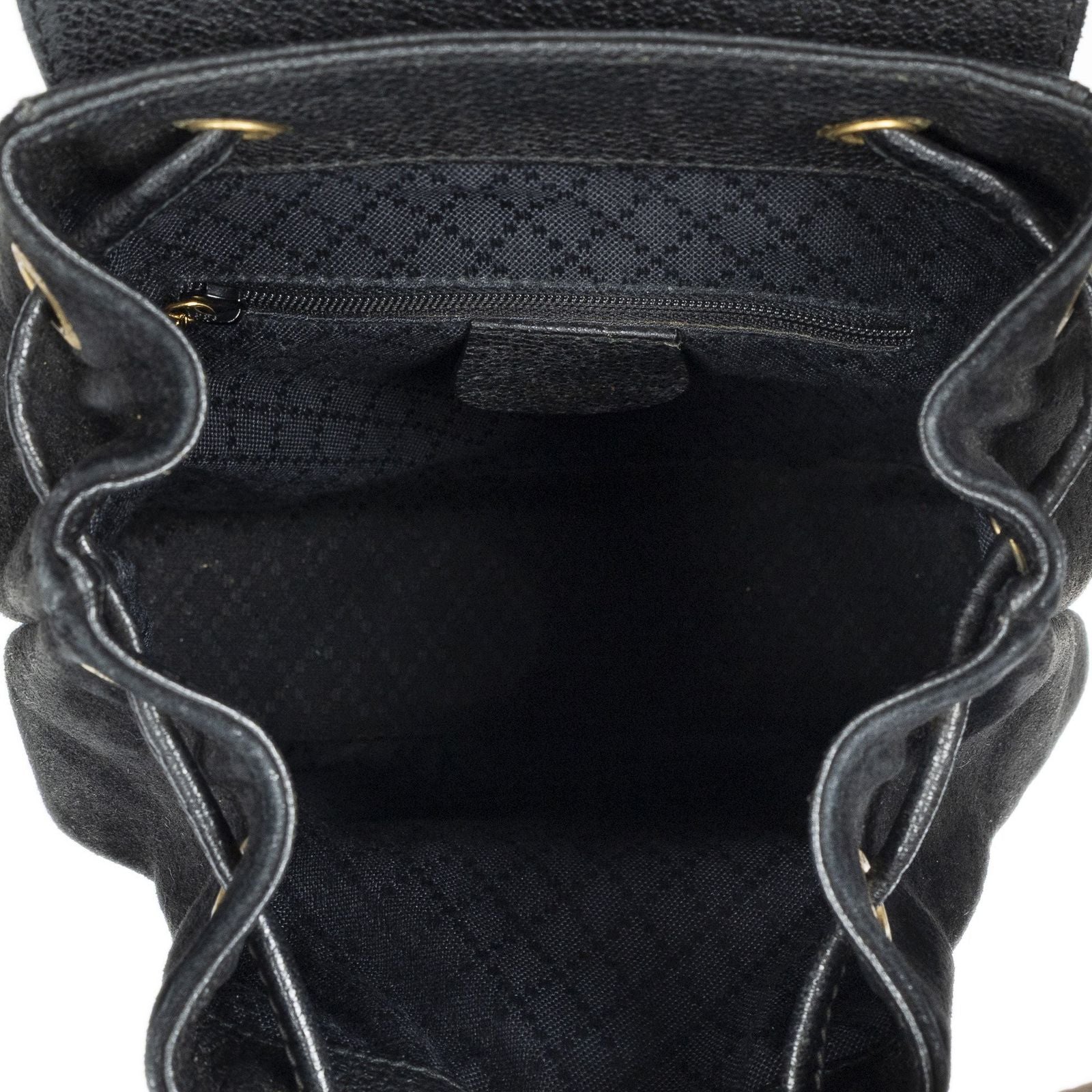 Gucci Minibumbu Backpack Black Suede Leather — view 9
