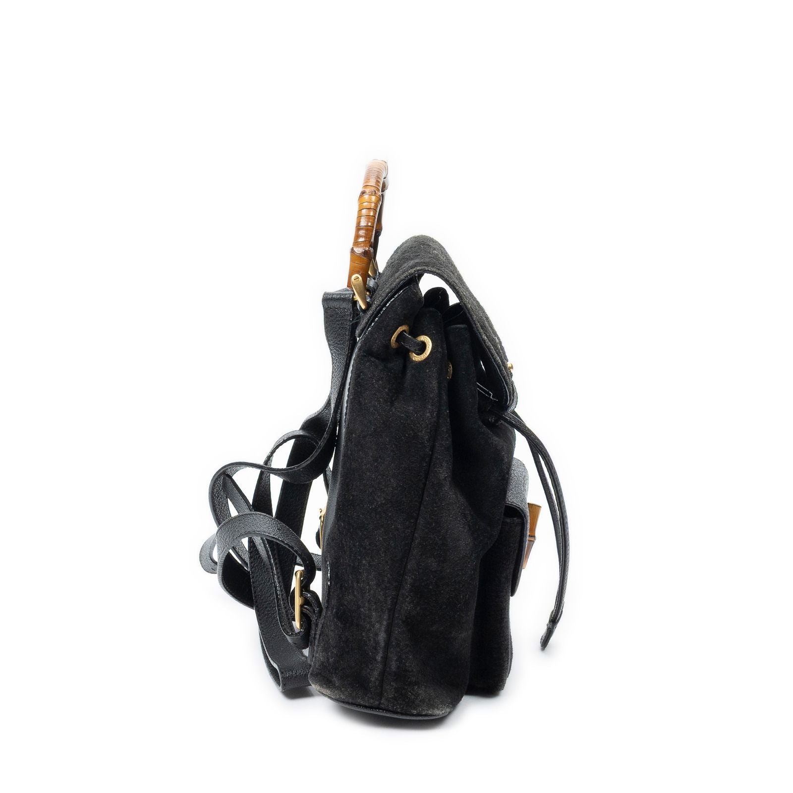 Gucci Minibumbu Backpack Black Suede Leather — view 4