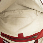 Gucci Large Halfmoon Hobo Red Print Leather — view 9