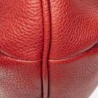 Gucci Large Halfmoon Hobo Red Print Leather — view 8