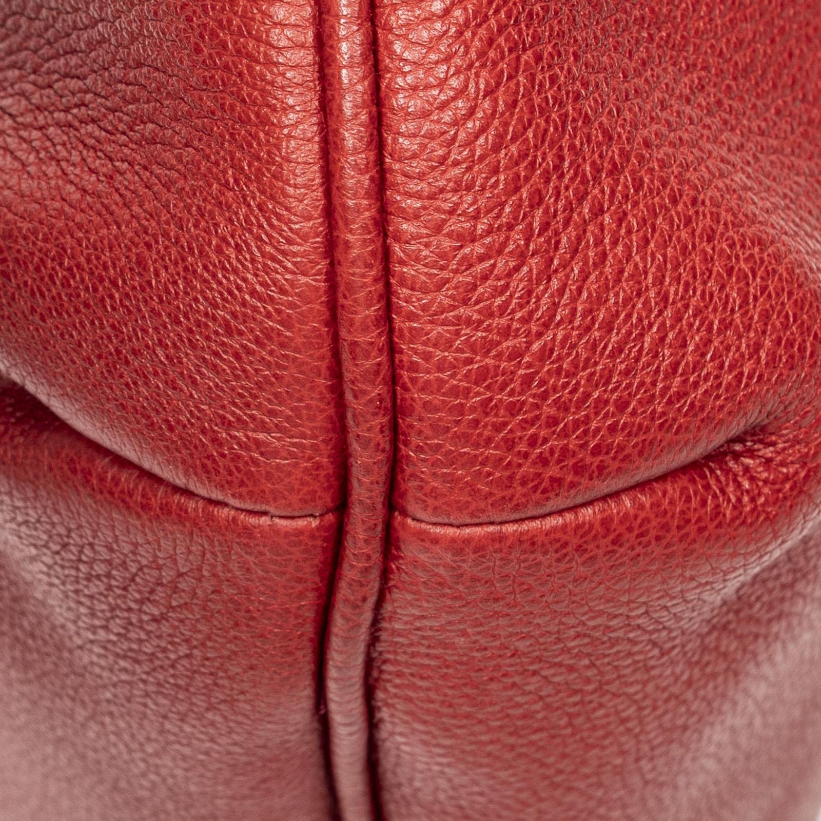 Gucci Large Halfmoon Hobo Red Print Leather — view 7