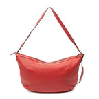 Gucci Large Halfmoon Hobo Red Print Leather — view 5
