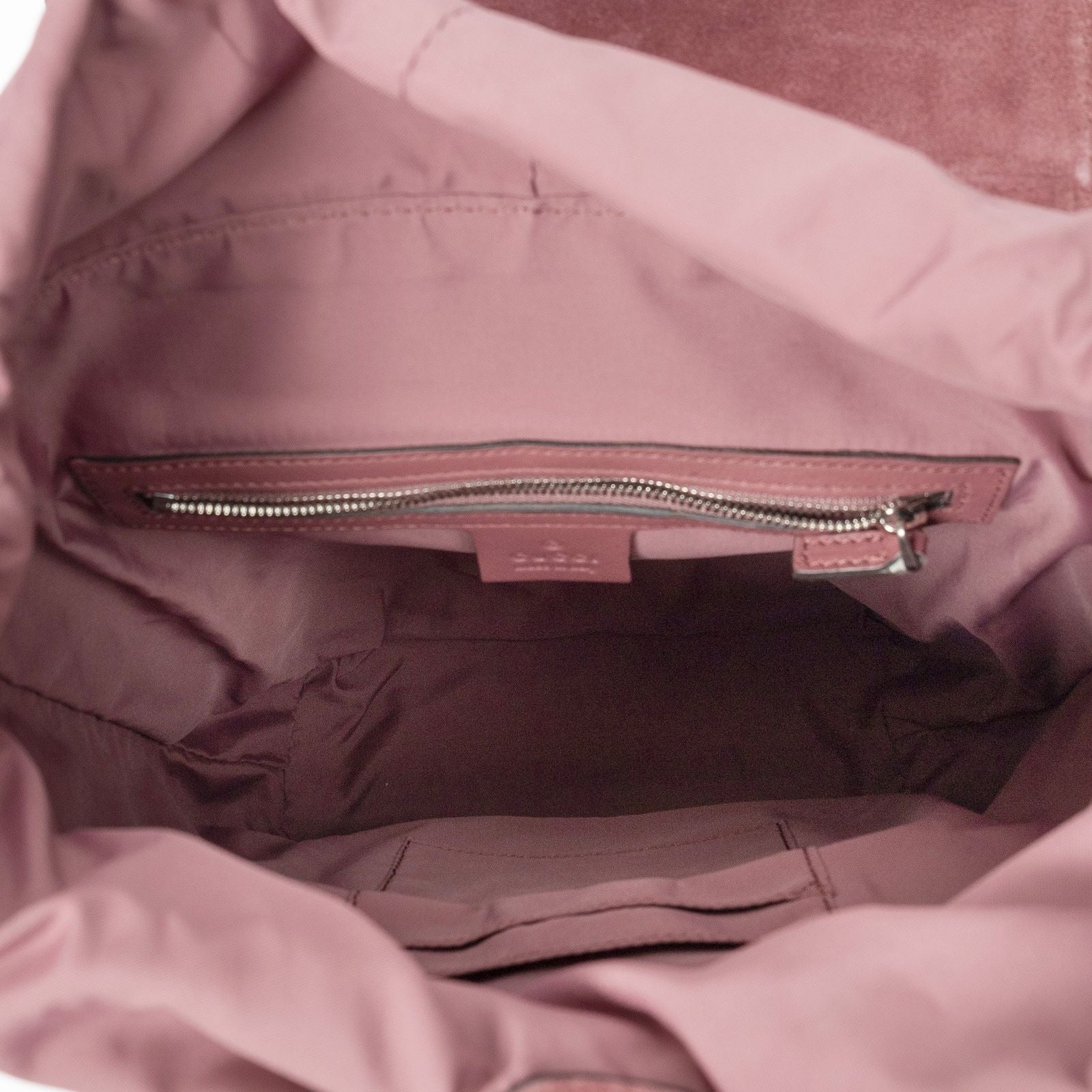 Gucci Small Blooms Backpack Pink Beige Blue Muz Supreme Canvas — view 9
