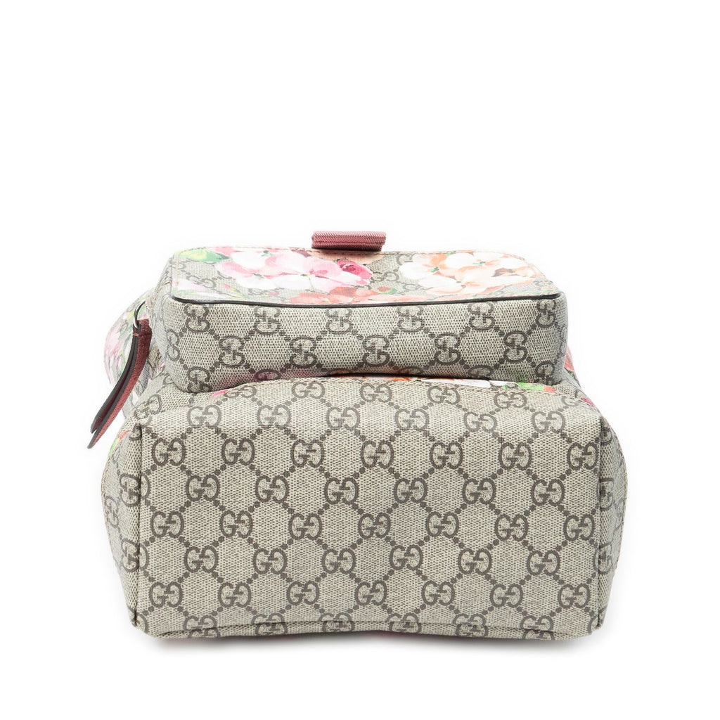 Gucci Small Blooms Backpack Pink Beige Blue Muz Supreme Canvas — view 6