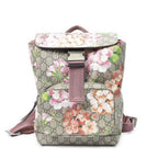 Gucci Small Blooms Backpack Pink Beige Blue Muz Supreme Canvas