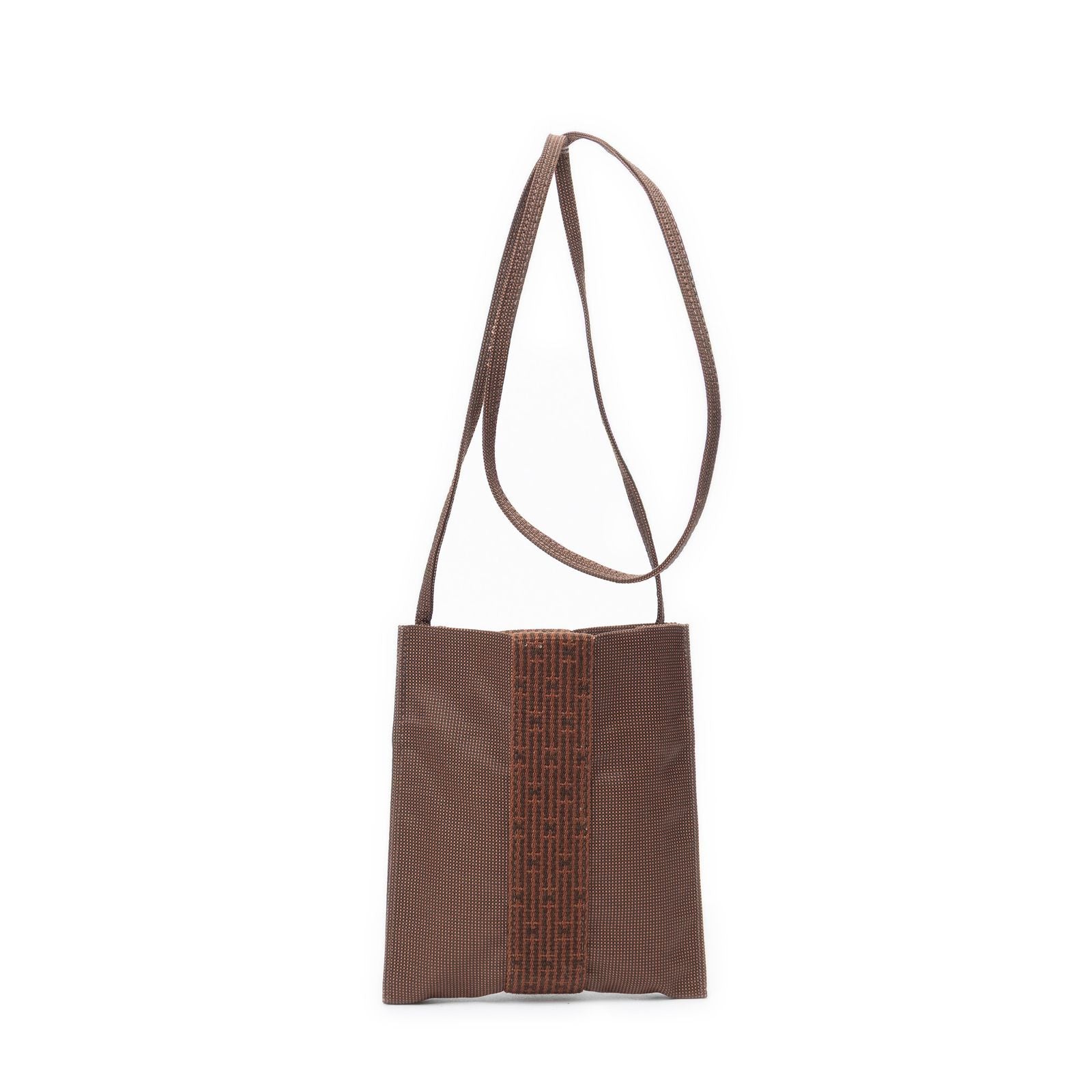 Hermes Herline Pochette Crossbody Brown Toile