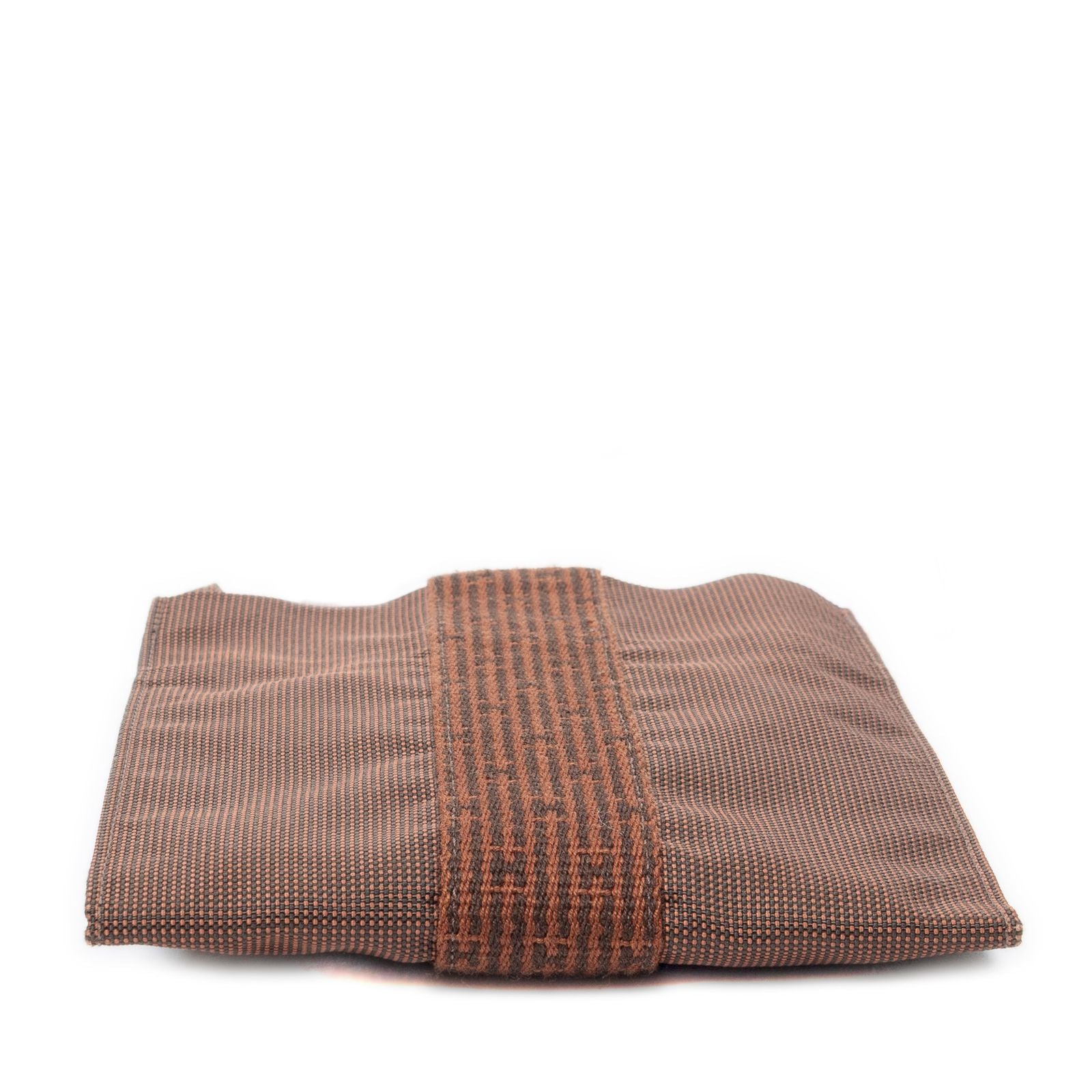 Hermes Herline Pochette Crossbody Brown Toile — view 6