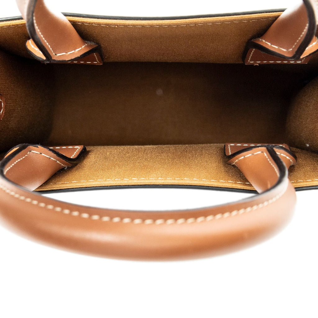 Celine Mini Vertical Cabas Brown Triomphe Canvas Tote — view 9