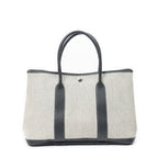 Hermes Garden Party Black Beige Toile