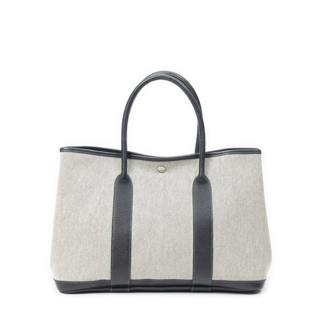 Hermes Garden Party Black Beige Toile — view 5
