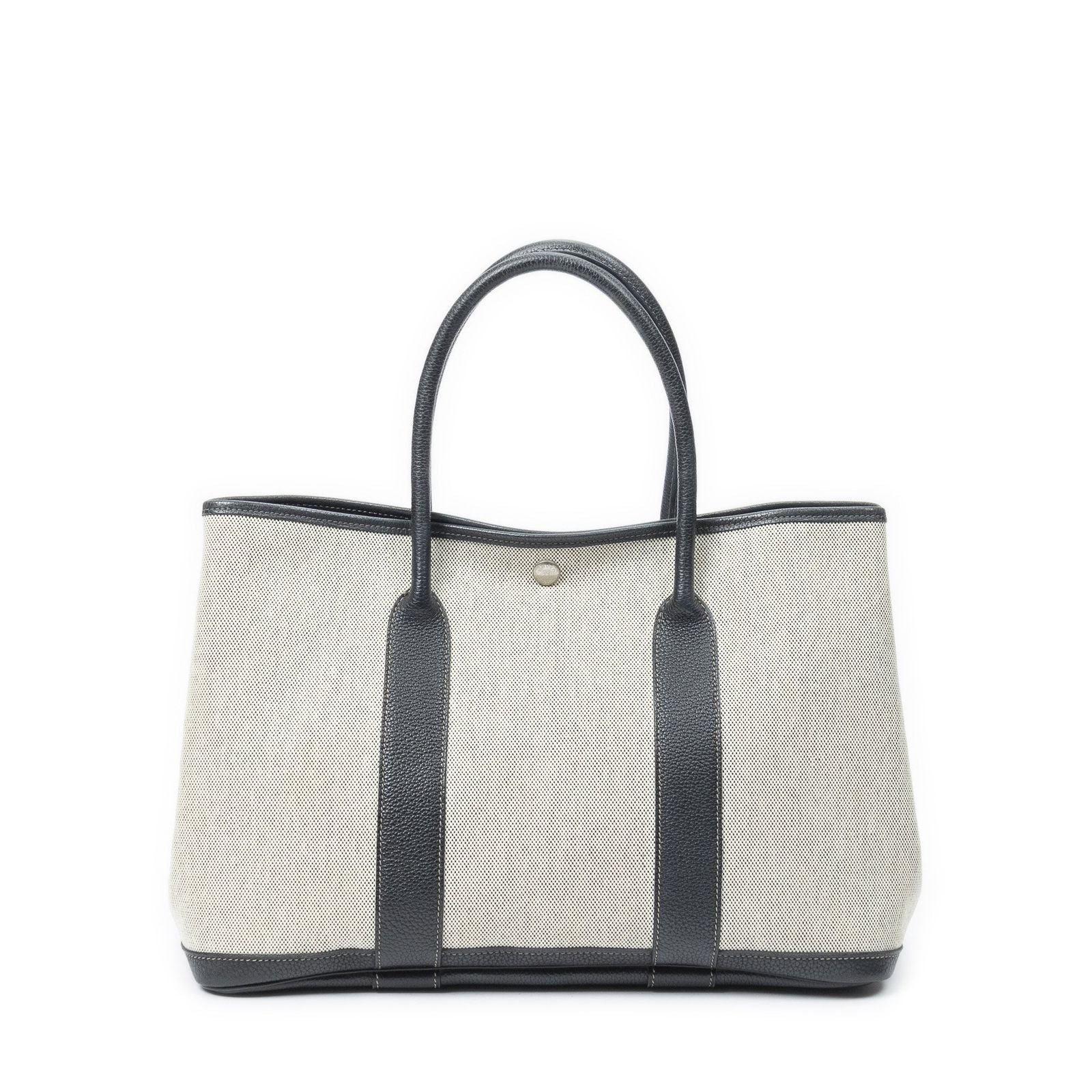 Hermes Garden Party Black Beige Toile — view 5