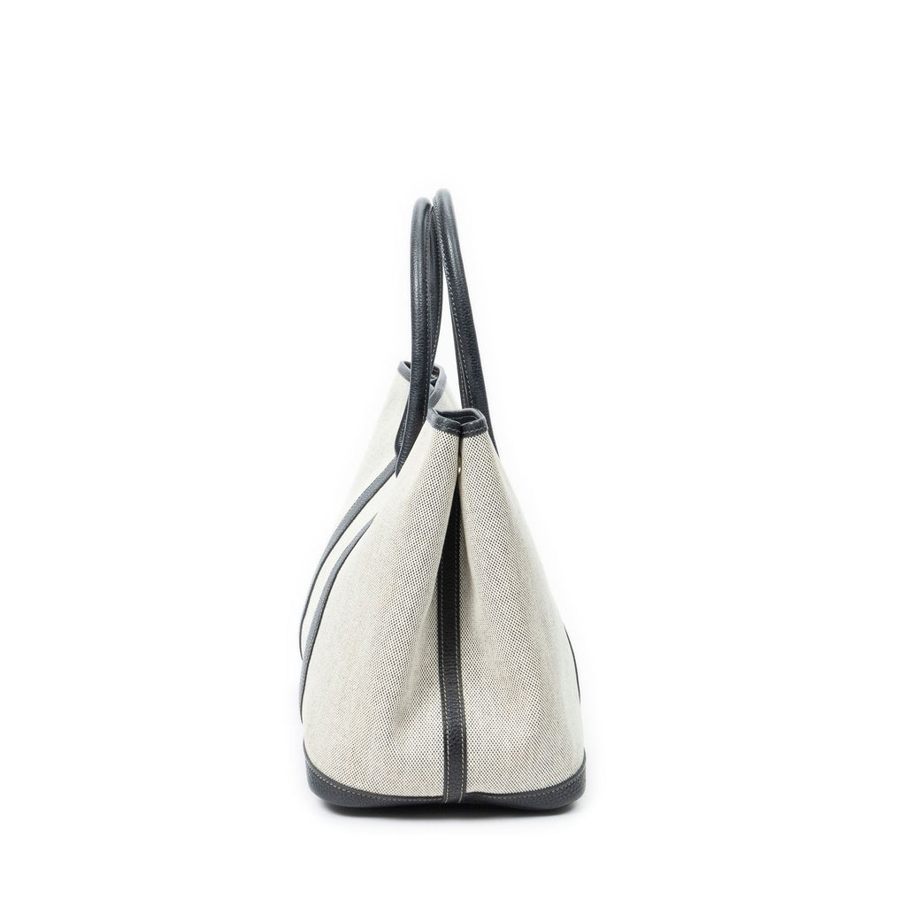 Hermes Garden Party Black Beige Toile — view 4