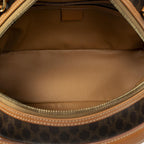 Celine Dome Top Handle Brown Macadam Canvas — view 9