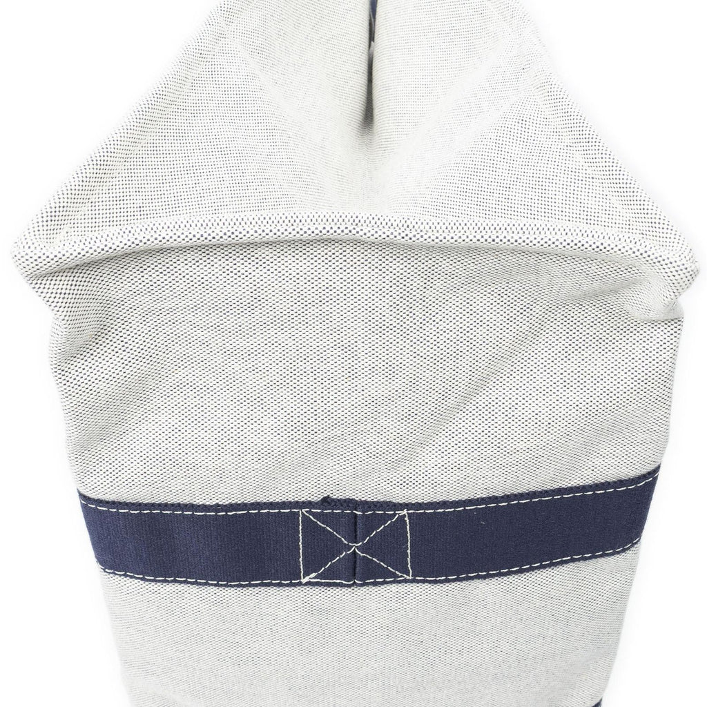 Hermes Bora Tote Navy Beige Toile — view 7