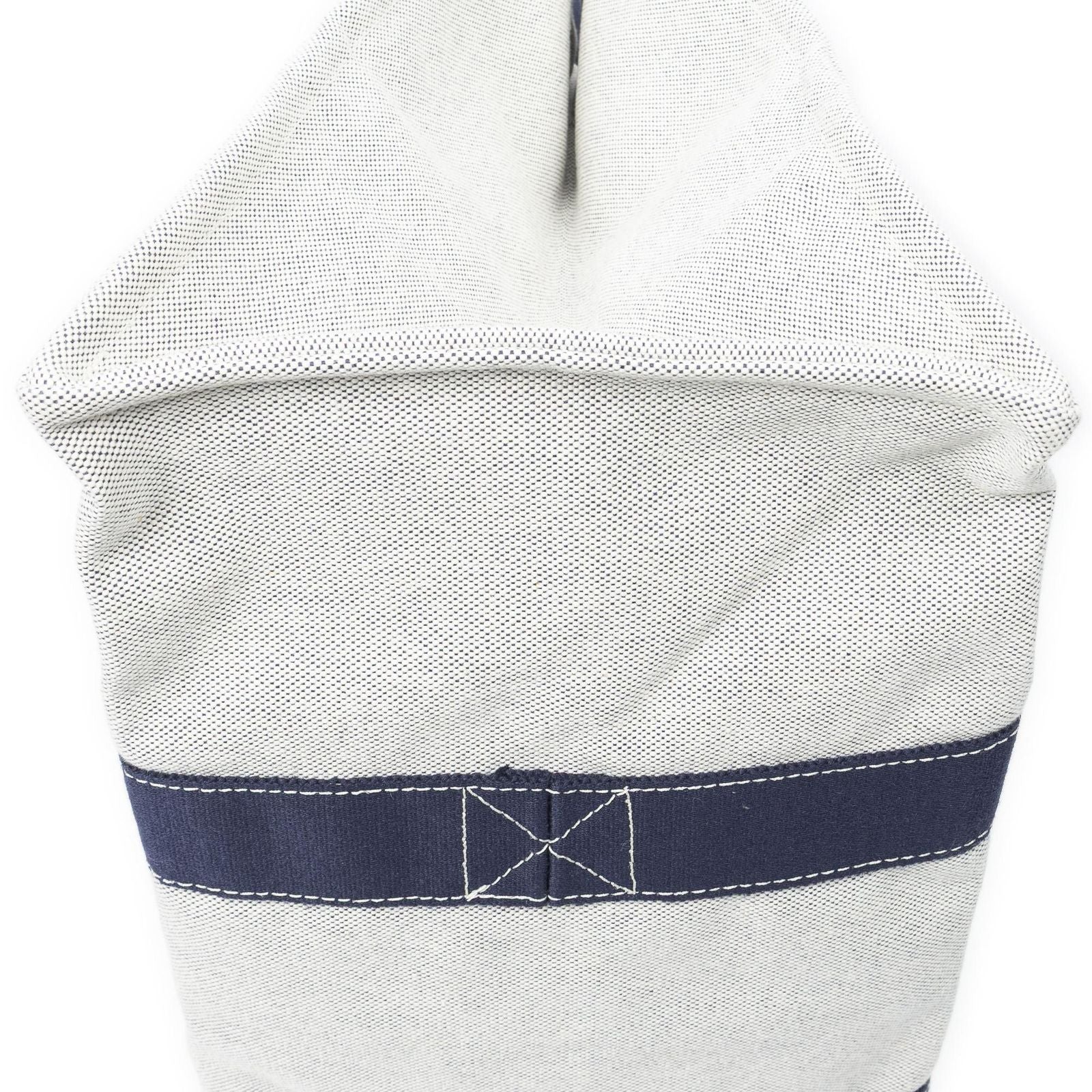 Hermes Bora Tote Navy Beige Toile — view 7