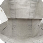 Hermes Bora Tote Navy Beige Toile — view 9