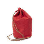 Hermes Polochon Mimile Red Toile Officier Shoulder — view 4
