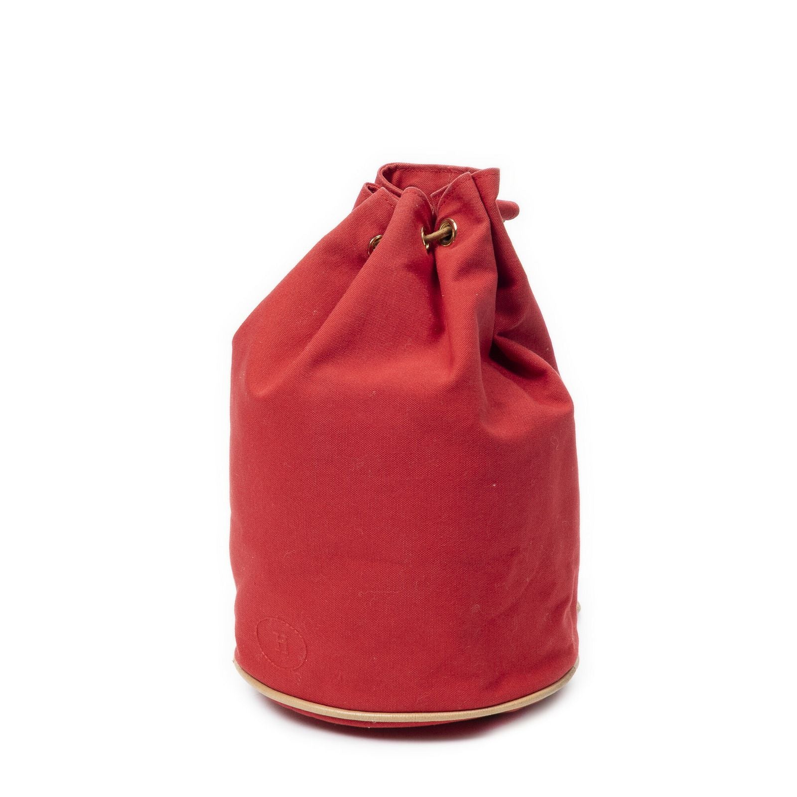 Hermes Polochon Mimile Red Toile Officier Shoulder — view 2