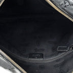 Gucci Half Moon Zip Messenger Black Guccissima Imprint Canvas — view 9