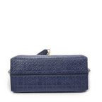 Loewe Anagram Avenue Crossbody Navy Animal Embossed Leather — view 6