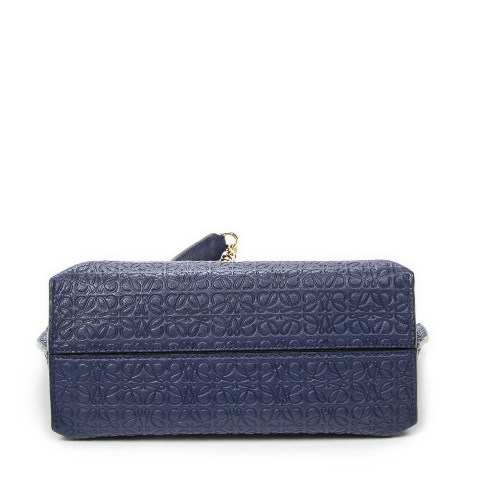 Loewe Anagram Avenue Crossbody Navy Animal Embossed Leather — view 6