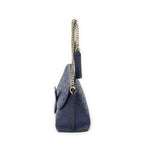 Loewe Anagram Avenue Crossbody Navy Animal Embossed Leather — view 3