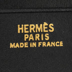 Hermes Vintage Mc2 Fleming Wallet Black Box Leather — view 5