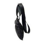 Prada Small Zip Flat Messenger Black Nylon Canvas — view 3