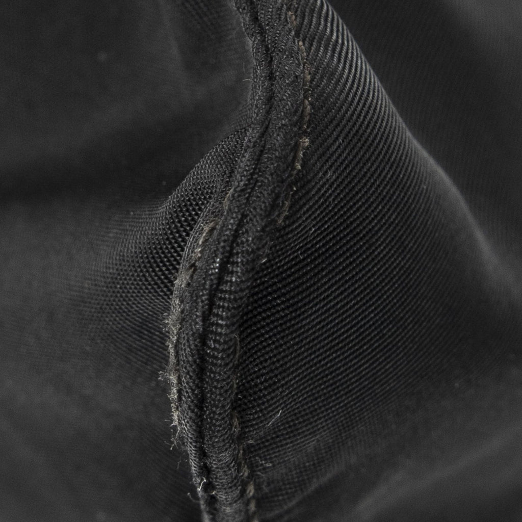 Prada Small Zip Flat Messenger Black Nylon Canvas — view 7