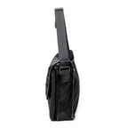 Prada Buckle Flap Messenger Bag Black Nylon Canvas — view 3