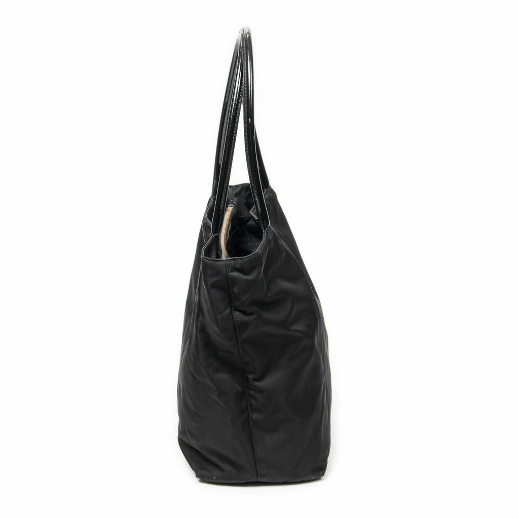 Prada Shopping Tote Black Nylon Canvas — view 4