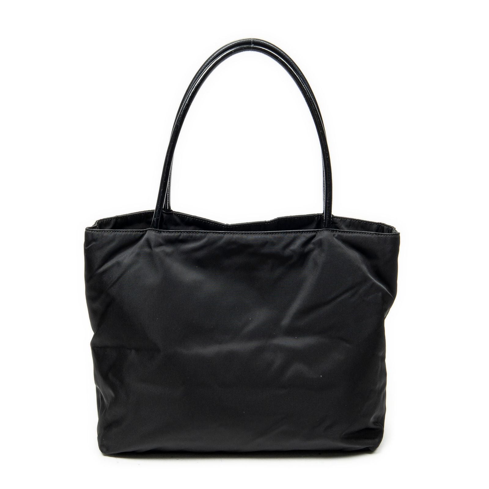 Prada Shopping Tote Black Nylon Canvas — view 5