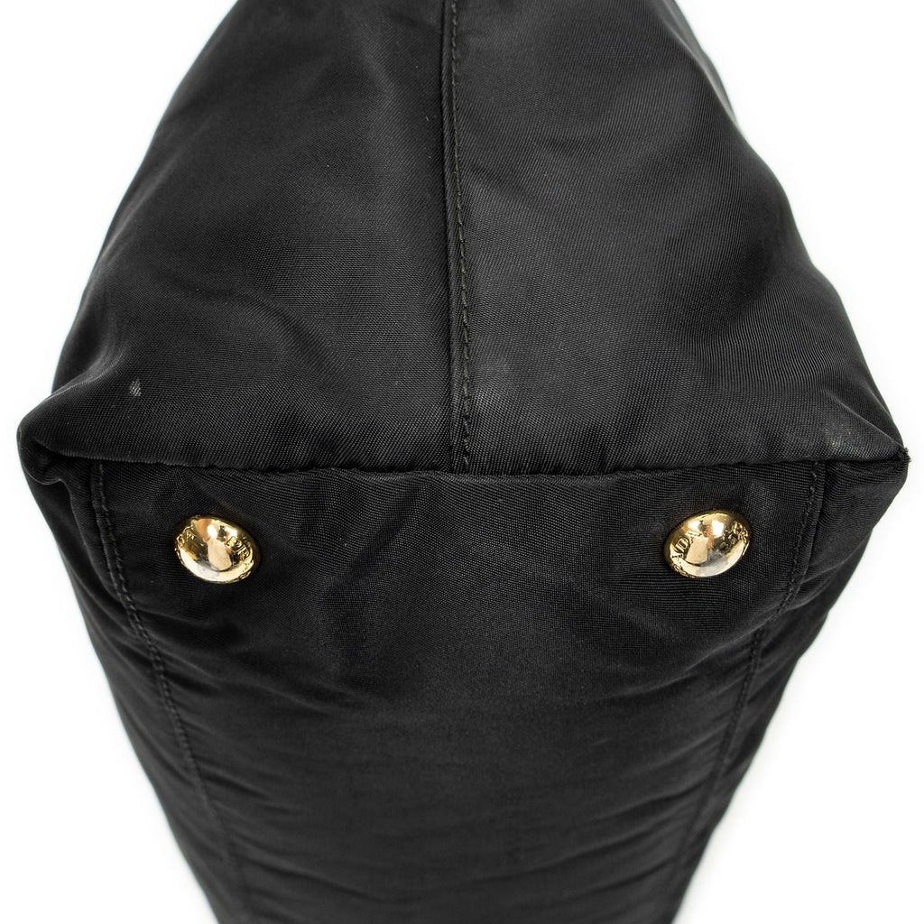 Prada Shopping Tote Black Nylon Canvas — view 7