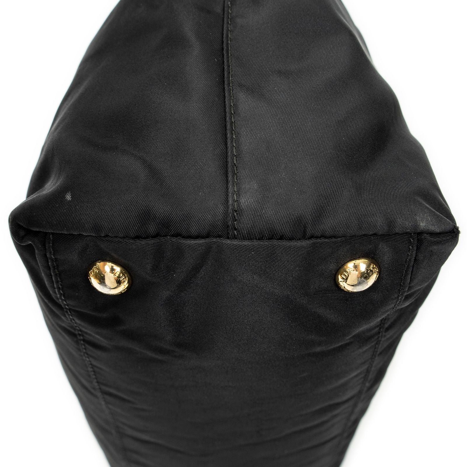 Prada Shopping Tote Black Nylon Canvas — view 7