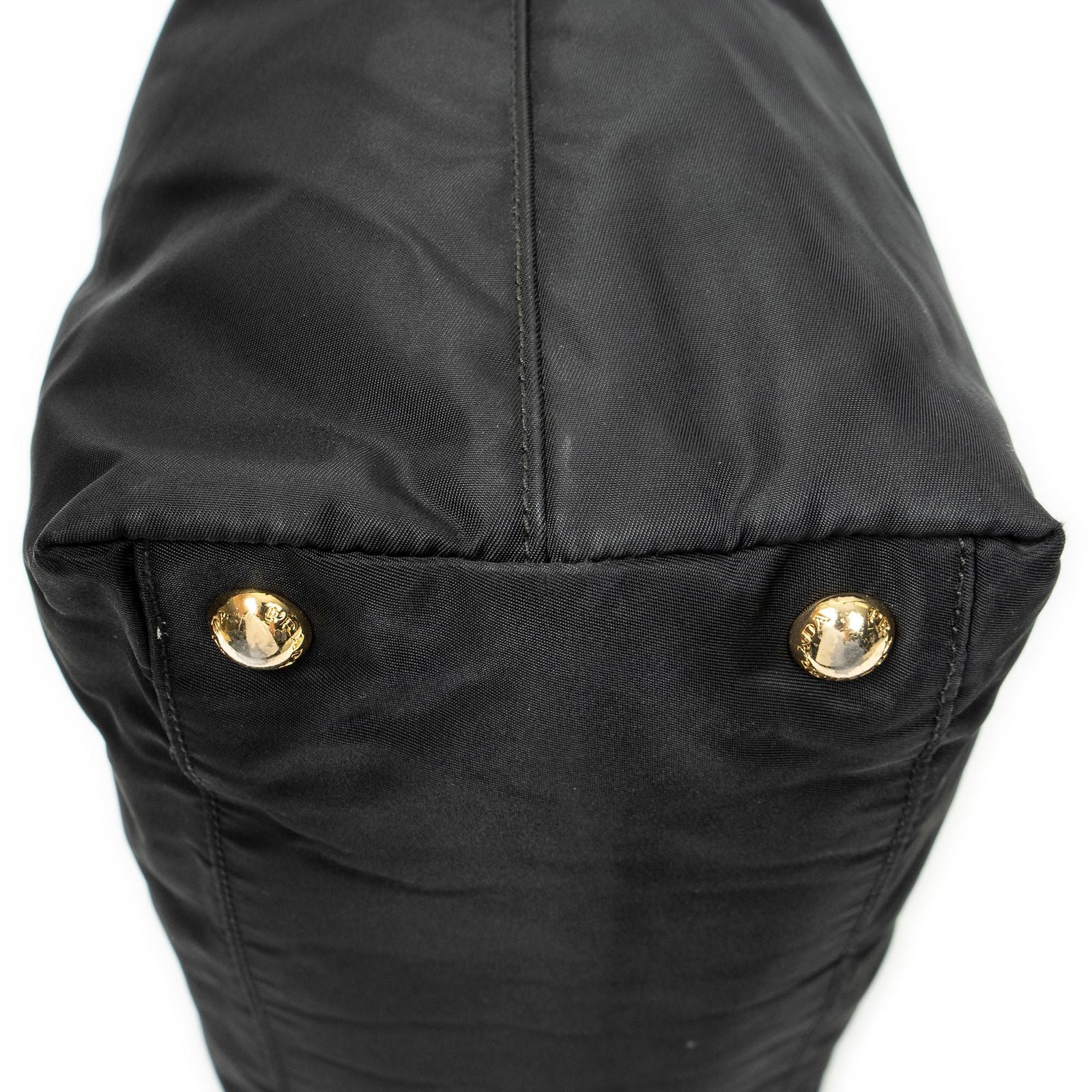 Prada Shopping Tote Black Nylon Canvas — view 8