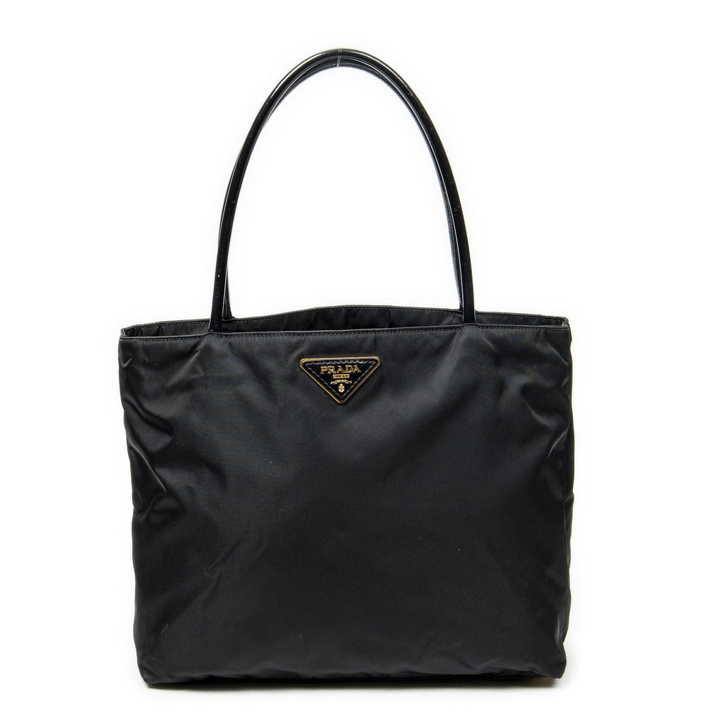 Prada Shopping Tote Black Nylon Canvas