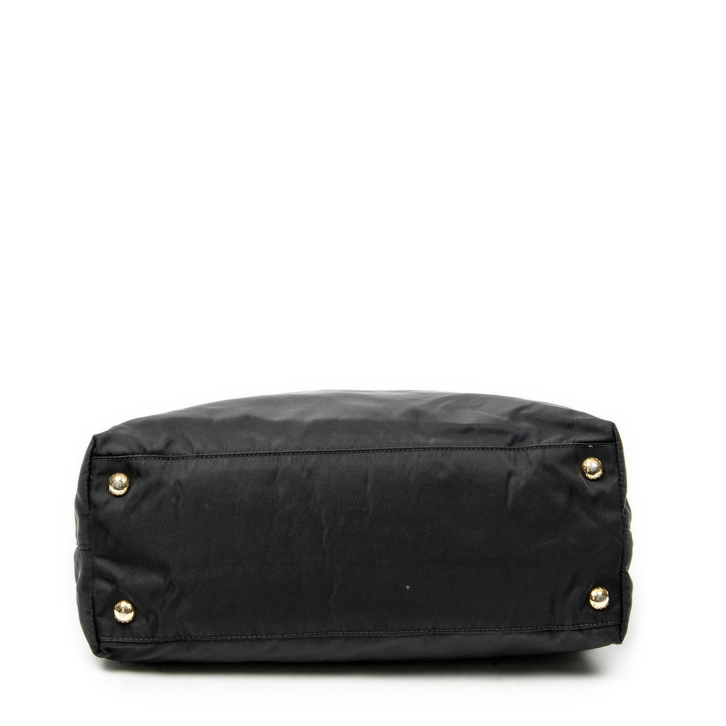 Prada Shopping Tote Black Nylon Canvas — view 6
