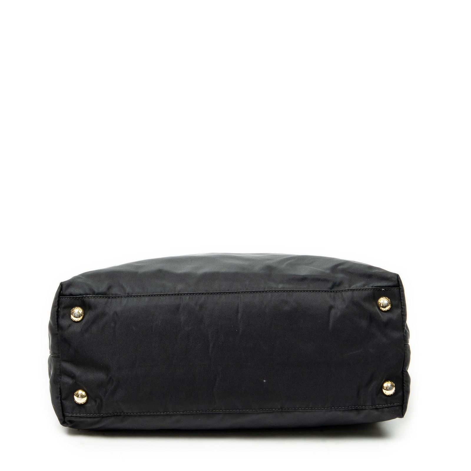 Prada Shopping Tote Black Nylon Canvas — view 6