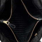 Prada Shopping Tote Black Nylon Canvas — view 9