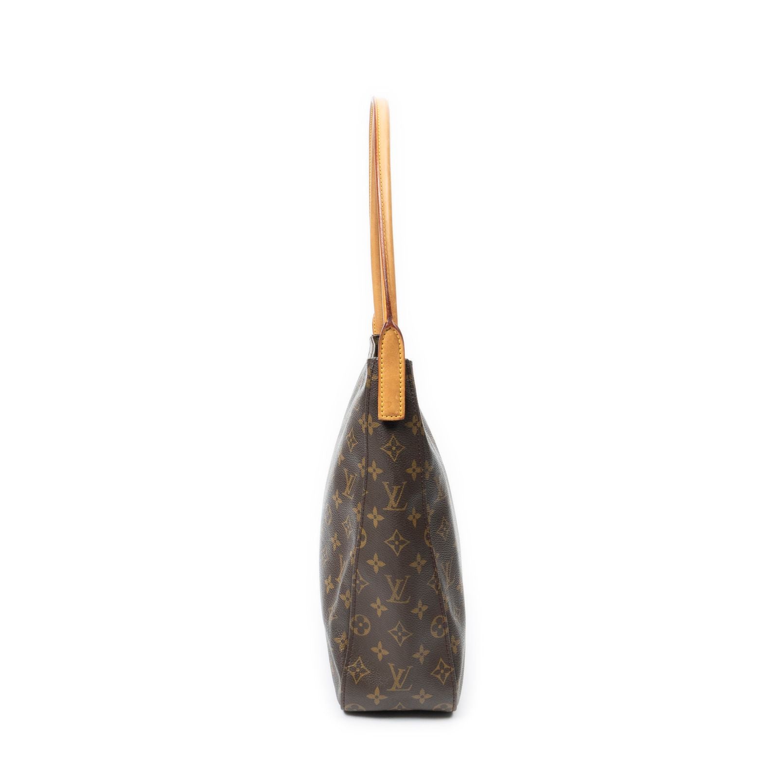Louis Vuitton Looping Brown Monogram Canvas Shoulder — view 4