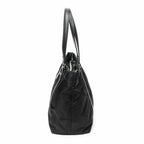 Prada Zip Shopping Tote Black Nylon Canvas — view 3